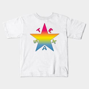 Texas Pride-Pansexual- Textless Kids T-Shirt